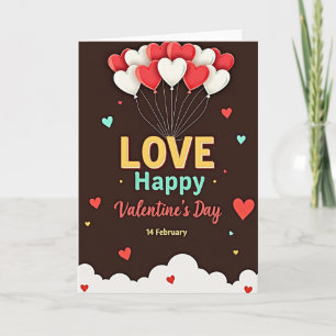 Heartfelt Balloons Love Card