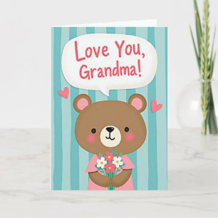 Heartfelt Bear Grandma Card