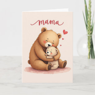 Heartfelt Bear Mum Mothers Day Card
