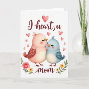 Heartfelt Birds Mothers Card