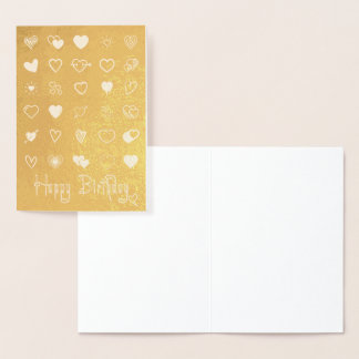 Heartfelt birthday wishes foil card