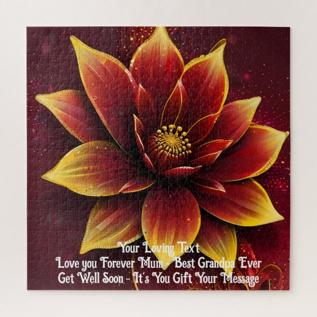 Heartfelt Blooms: A Personalized Puzzle Surprise (Vertical)