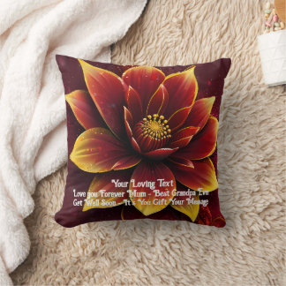 Heartfelt Blooms: A Personalized Puzzle Surprise Cushion