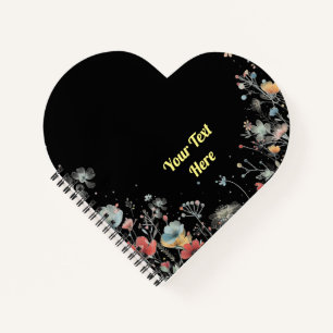 Heartfelt Blooms: Customisable Notebook