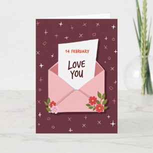 Heartfelt Botanical Love You Card