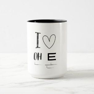 Heartfelt Brew: I Love Oh E Mug