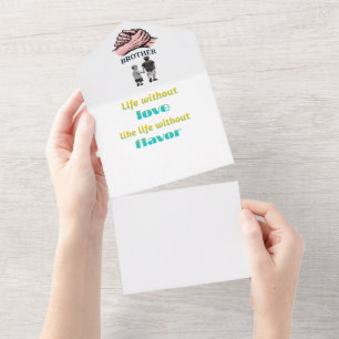 Heartfelt Brother Love Tearaway Card "Life Witho