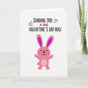Heartfelt Bunny Hugs Valentines Card