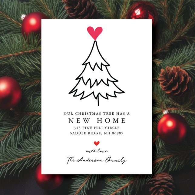 Heartfelt Christmas Tree New Home Moving  Announcement (Creator Uploaded)