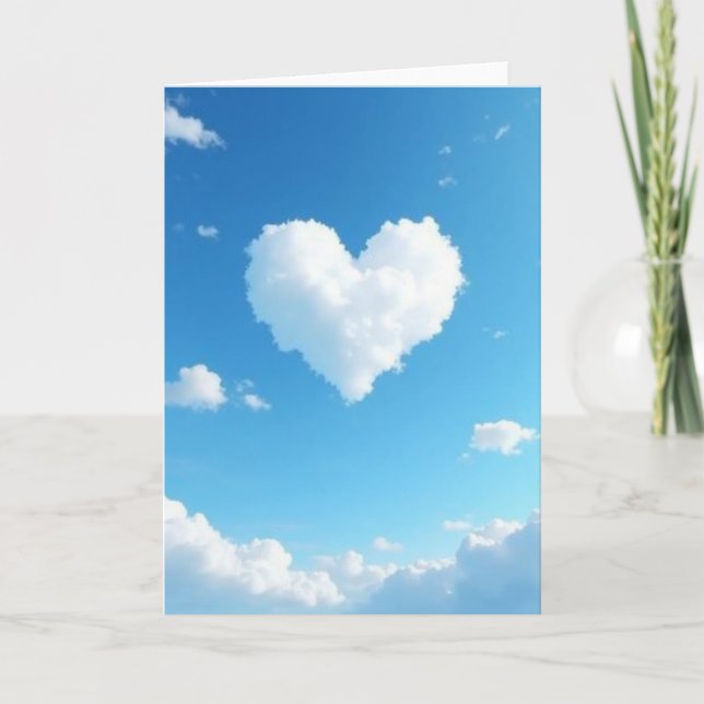 Heartfelt Cloudscape Love Card (Front)