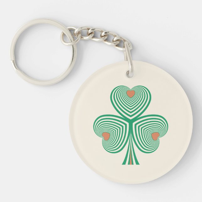 Heartfelt Clover Key Ring (Front)