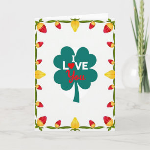 Heartfelt Clover Love You Card