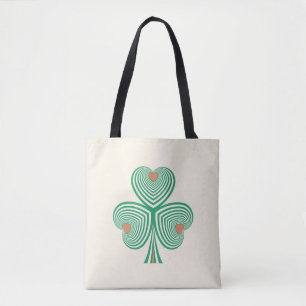 Heartfelt Clover Tote Bag