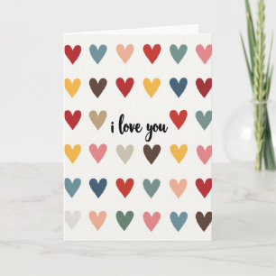 Heartfelt Colorful I Love You Card