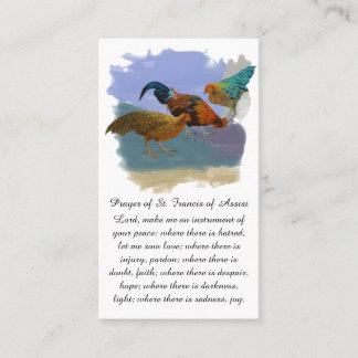 Heartfelt Condolences in Purple Blue Orange Prayer Business Card
