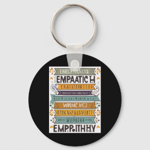 Heartfelt Connections Inspirational Empathy Quotes Key Ring