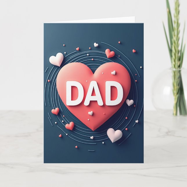 Heartfelt Dads Day Card (Front)