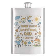 Heartfelt Doodle "Thank You Dad" Art