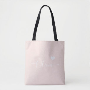  Heartfelt Elegance - Dusty Rose Bridesmaid Tote
