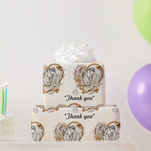 "Heartfelt Embrace" Wrapping Paper
