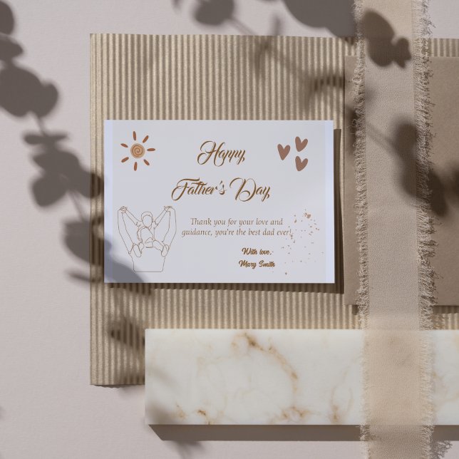 Heartfelt Father's Day Card - Personalised Greetin (Creator Uploaded)