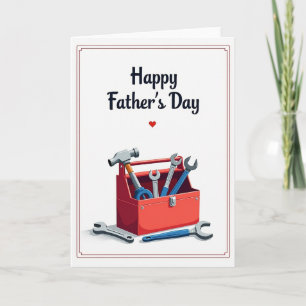 Heartfelt Fathers Day Toolbox Card