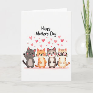 Heartfelt Feline Family Card