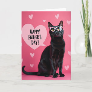 Heartfelt Feline Fathers Day Card