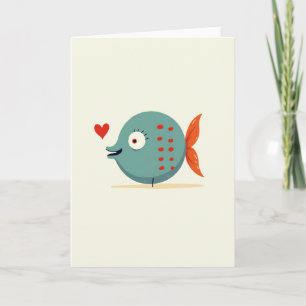 Heartfelt Fish Graphic Card