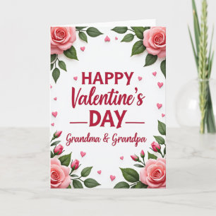 Heartfelt Floral Grandma Grandpa Card