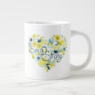 Heartfelt Floral I Large Coffee Mug