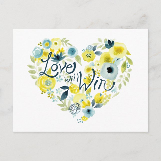 Heartfelt Floral II Postcard (Front)