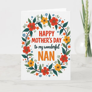 Heartfelt Floral Mothers Card