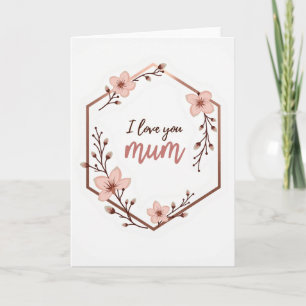 Heartfelt Floral Mum Card