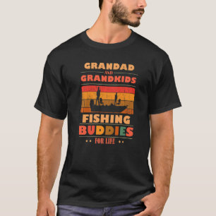 Heartfelt Grandad Grandkids Buddies For Life Fishi T-Shirt
