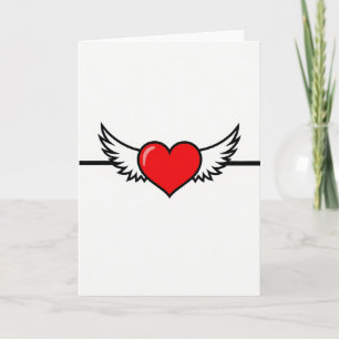 Heartfelt Graphic Wings Card