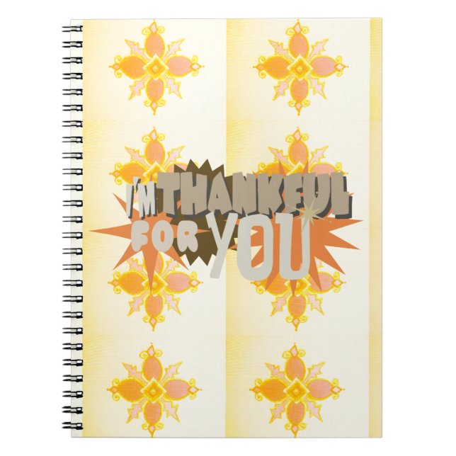 Heartfelt Gratitude: "Thankful For You" with Love, Notebook (Front)