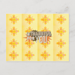 Heartfelt Gratitude: "Thankful For You" with Love, Postcard