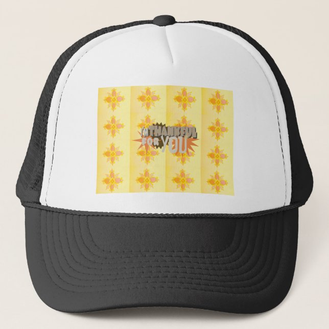Heartfelt Gratitude: "Thankful For You" with Love, Trucker Hat (Front)