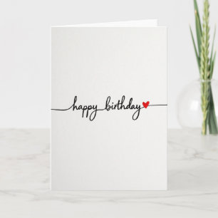 Heartfelt Handwritten Birthday Card