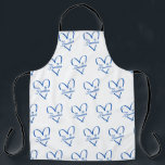 Heartfelt Hanukkah Apron<br><div class="desc">Embrace the radiant spirit of celebration with our Heartfelt Hanukkah design. This casually elegant piece features a hand-drawn heart adorned with the timeless Shield of David, symbolising unity and tradition. Celebrate the Festival of Lights in style with this design that beautifully combines simplicity and meaning. Wear it proudly and share...</div>
