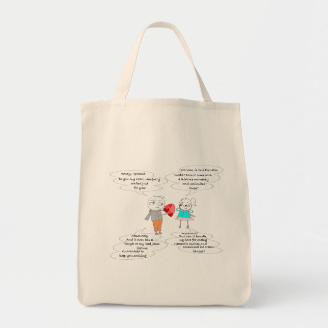 Heartfelt Humour Tote Bag (Front)