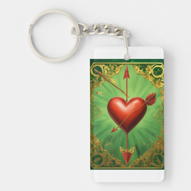 Heartfelt Keepsake: Heart Design Keychain (Front)