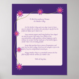 Heartfelt Letter to Mother Figure  Poster