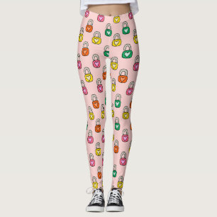 Heartfelt Locks Pattern Leggings