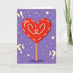 Heartfelt Lollipop Art Card