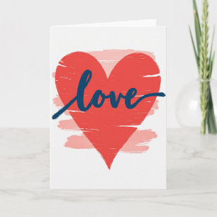 Heartfelt Love Painting Card