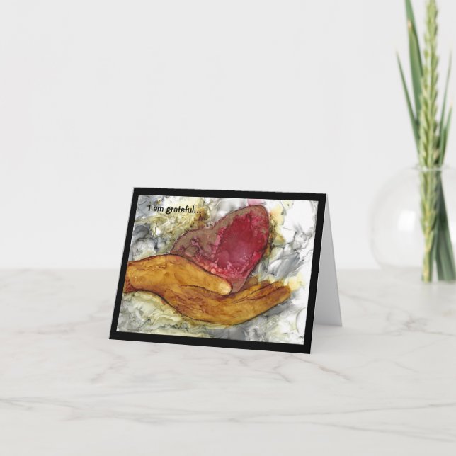 Heartfelt loving thanks card (Front)