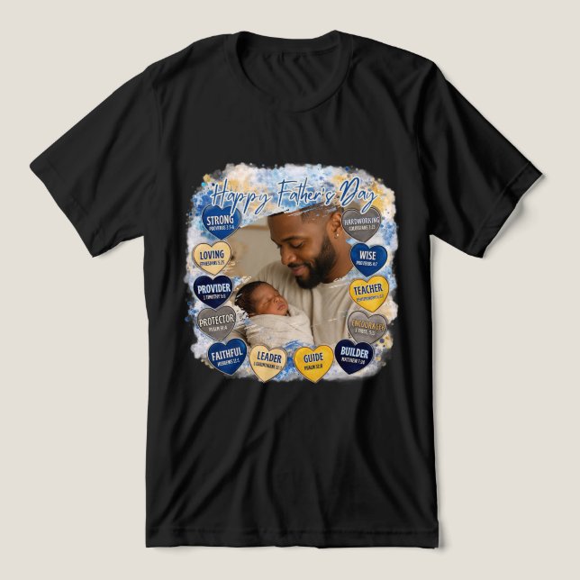Heartfelt Message Father Day Tri-Blend Shirt (Design Front)