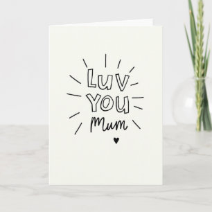 Heartfelt Minimalist Mum Card